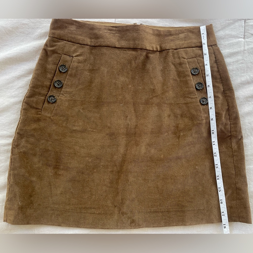 Banana Republic brown corduroy mini skirt